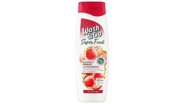 WASH AND GO SUPERFOOD ŠAMPON ZA SUHU KOSU GRAPES 400 ML