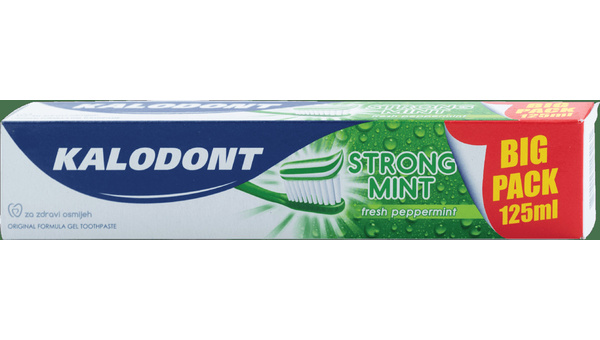 KALODONT STRONG MINT 75 ML+50 ML GRATIS