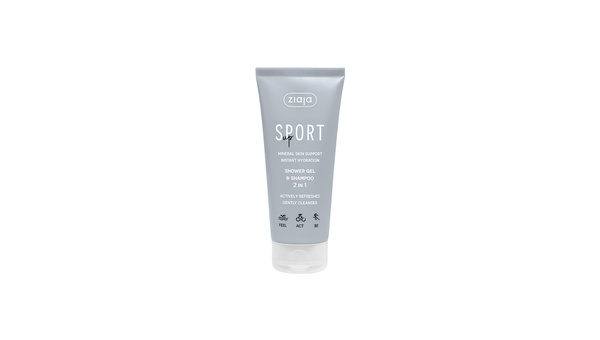 ZIAJA SPORT UP 2U1 ŠAMPON ZA KOSU I GEL ZA TUŠIRANJE 200 ML