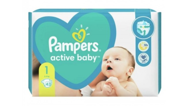 PAMPERS BABY PELENE 2 5 KG 43 KOM NB 1