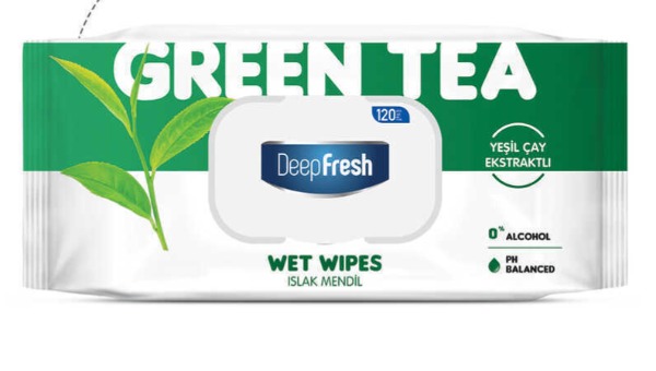 DEEP FRESH VLAŽNE MARAMICE GREEN NATURE ZELENI ČAJ 120 KOM.