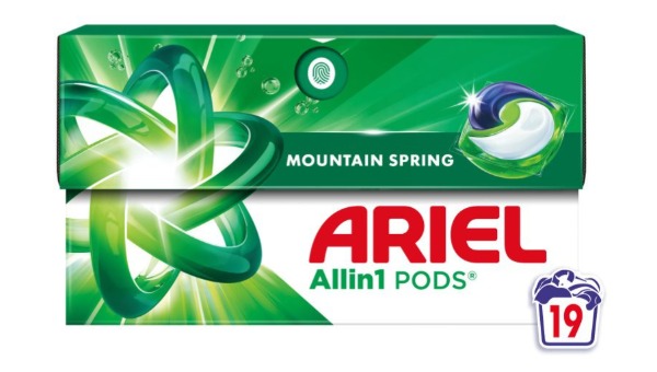 ARIEL DETERDŽENT ZA RUBLJE KAPSULE MOUNTAIN SPRING 19 KOM