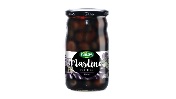 ZVIJEZDA MASLINE CRNE BEZ KOŠ 700 ML ZVIJEZ
