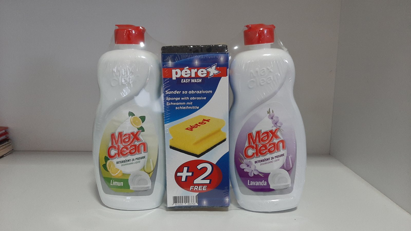 Deterdžent za suđe 2x0,45l Max Clean Multipack+spu